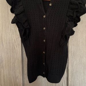 Who What Wear Black Button Down Shirt